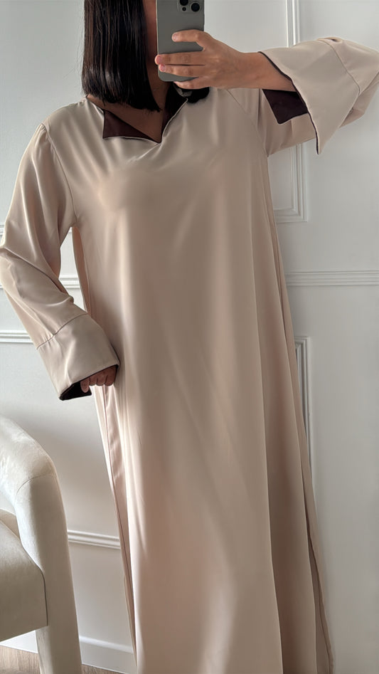 TAÏ | ABAYA FLUIDE BEIGE