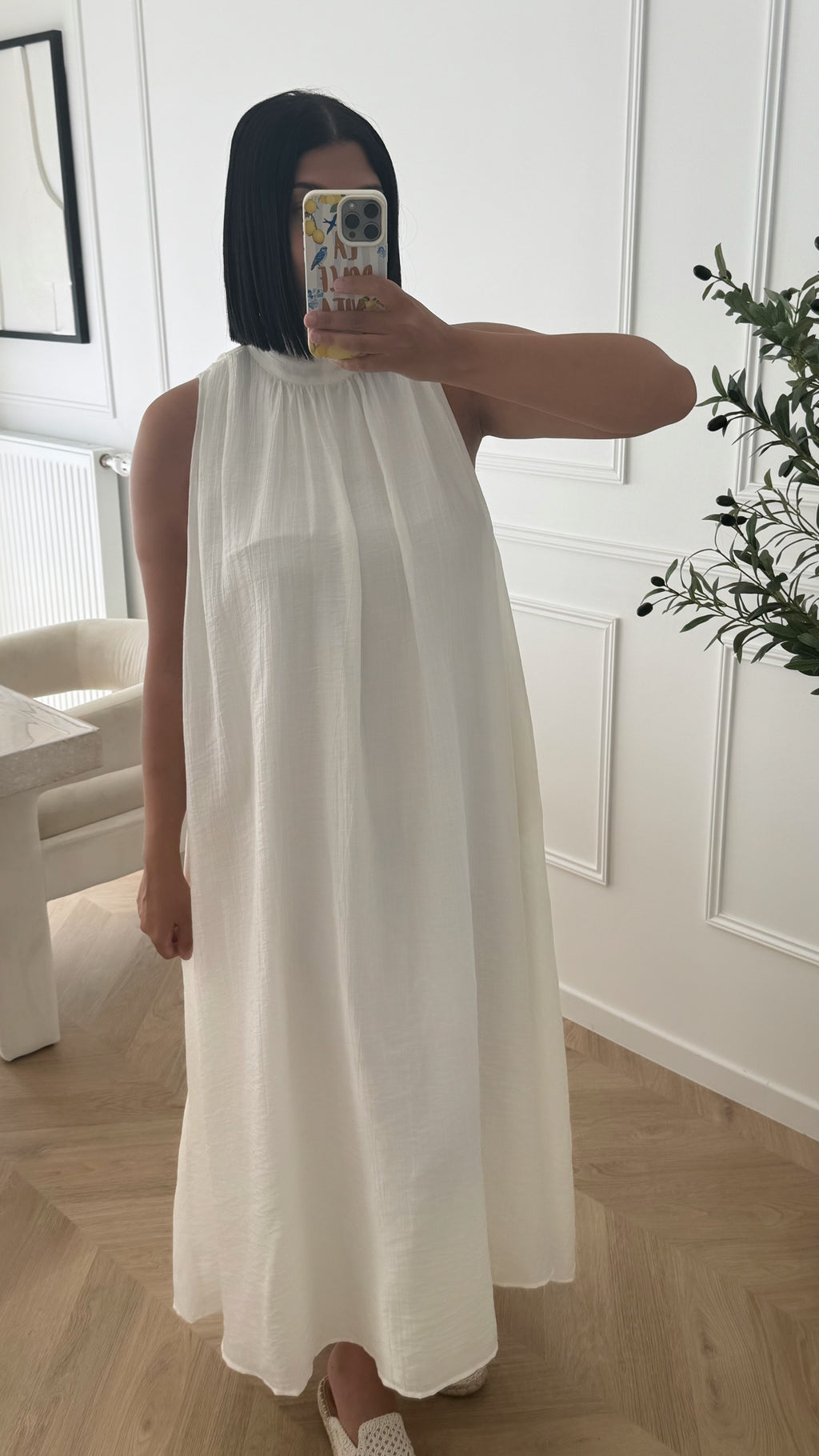 CRE | ROBE LONGUE BLANCHE