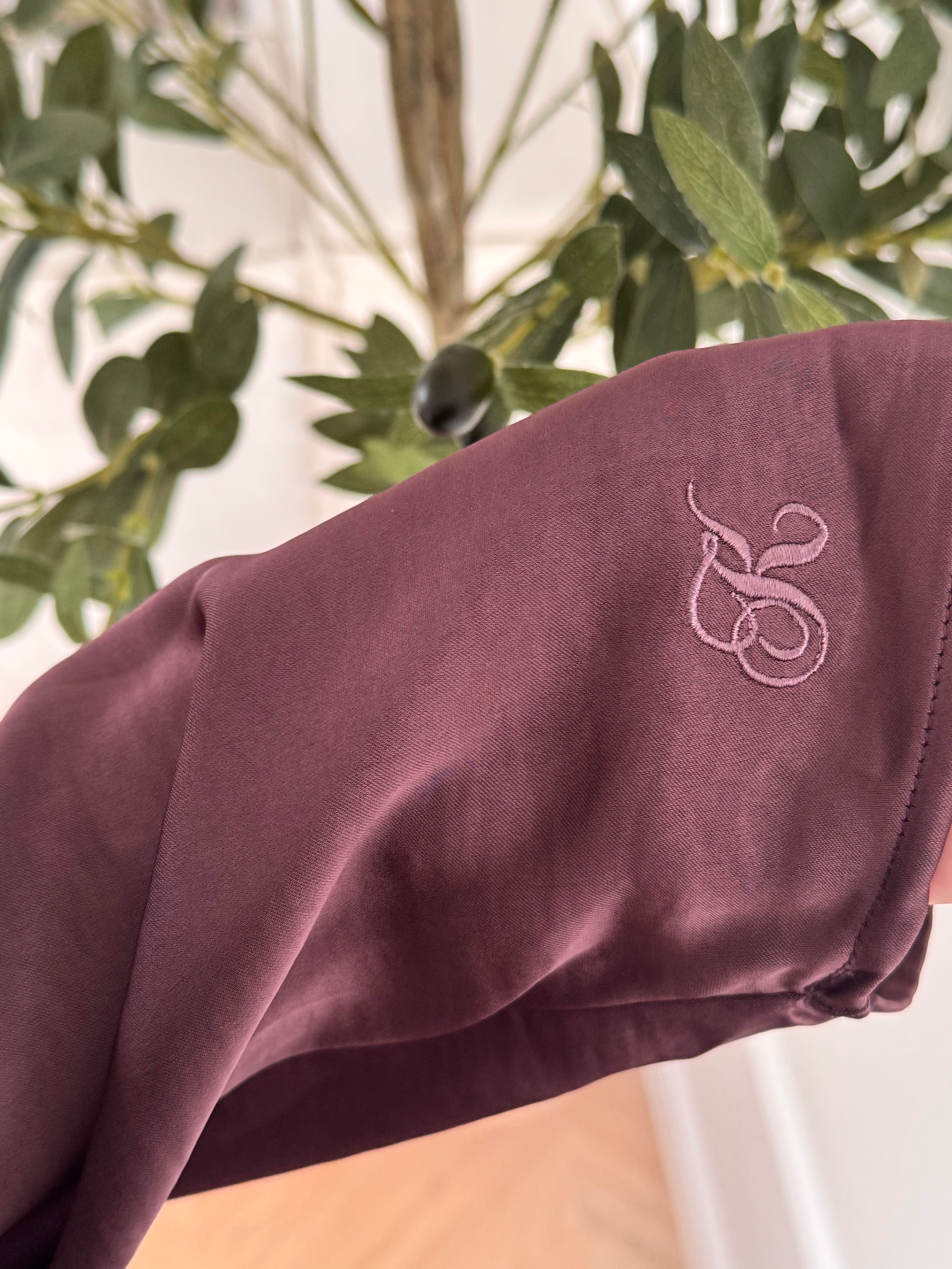 ISA | SET JUPE FLUIDE AUBERGINE