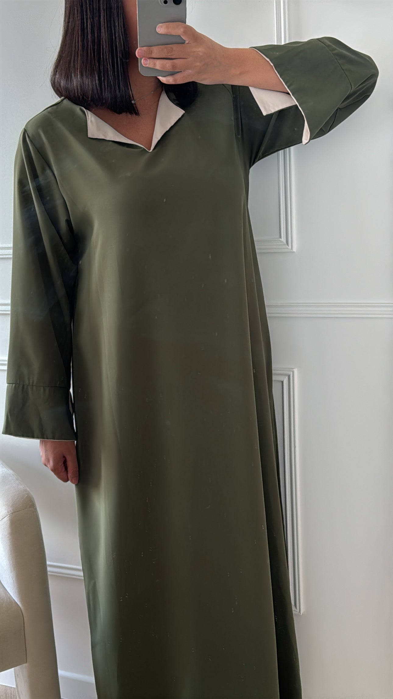 TAÏ | ABAYA FLUIDE KAKI