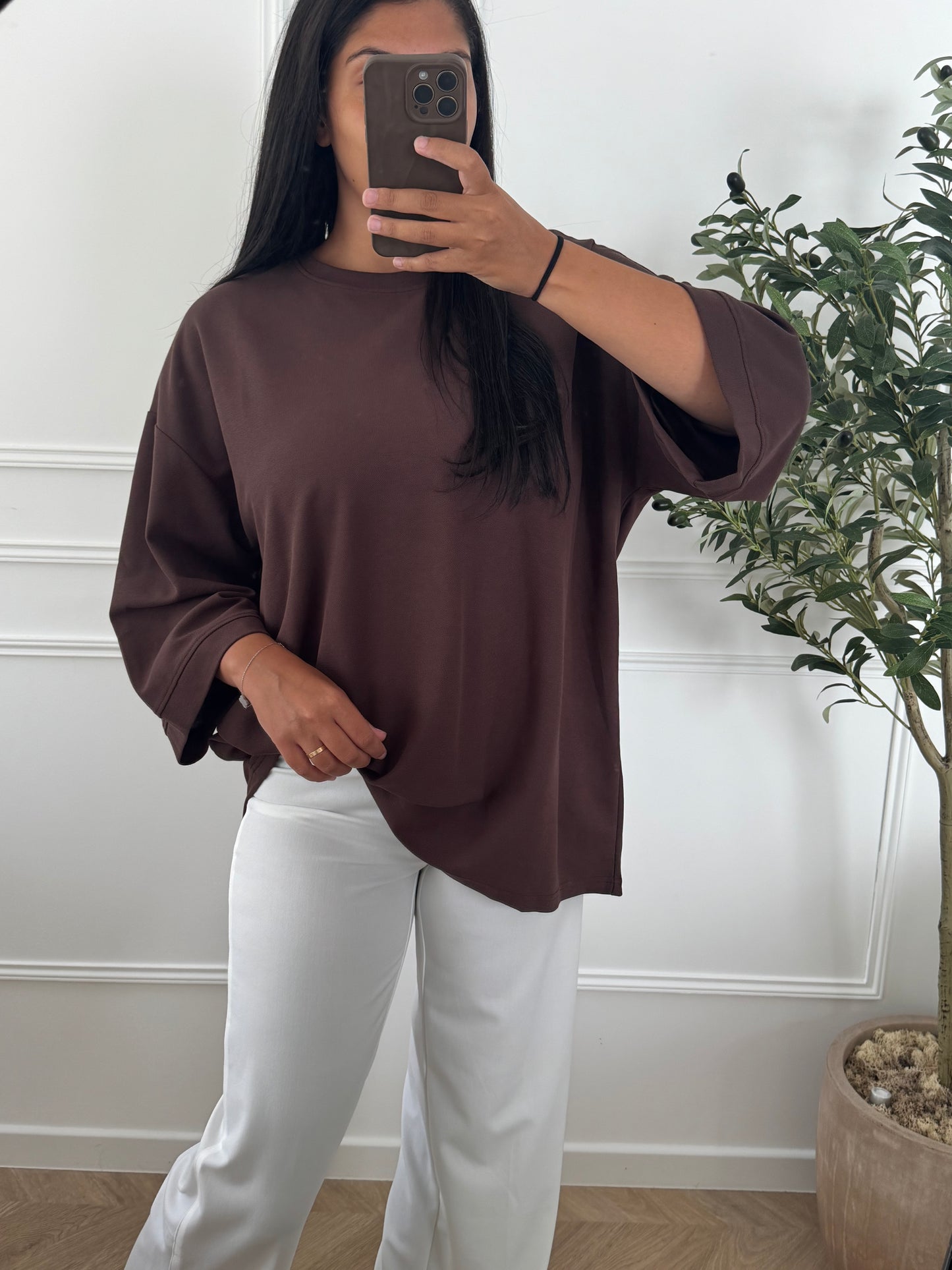 ESSENTIAL | SWEAT BASIC MARRON