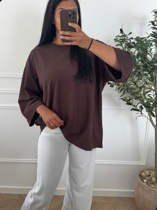 ESSENTIAL | SWEAT BASIC MARRON