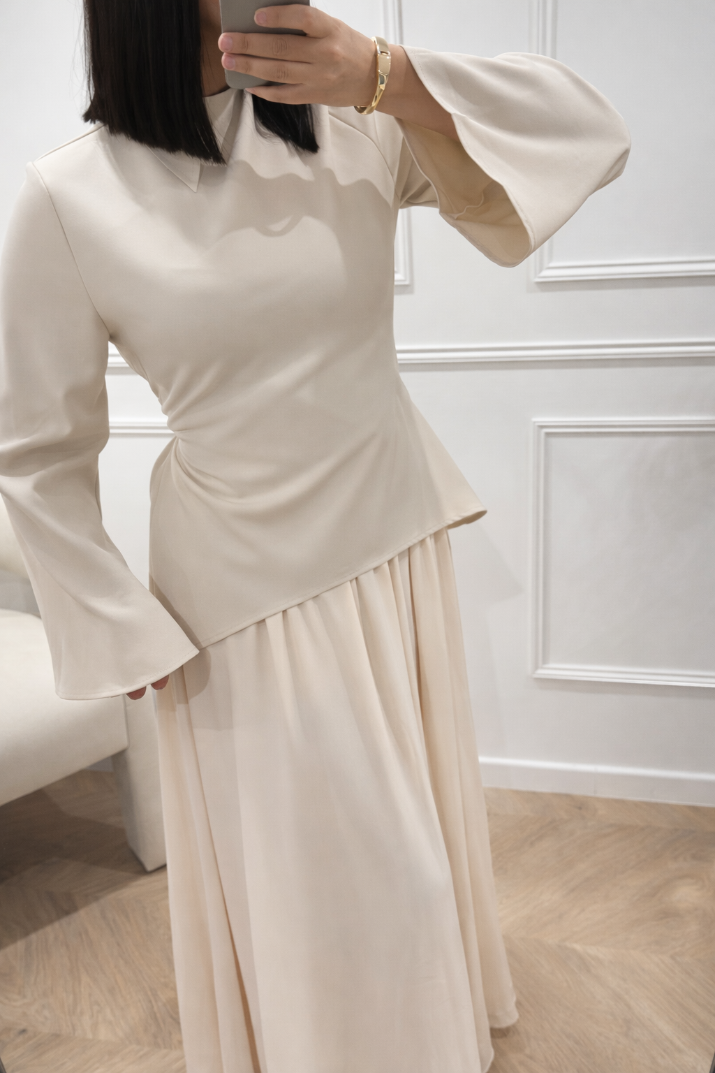 RAF | ENSEMBLE ASYMÉTRIQUE BEIGE