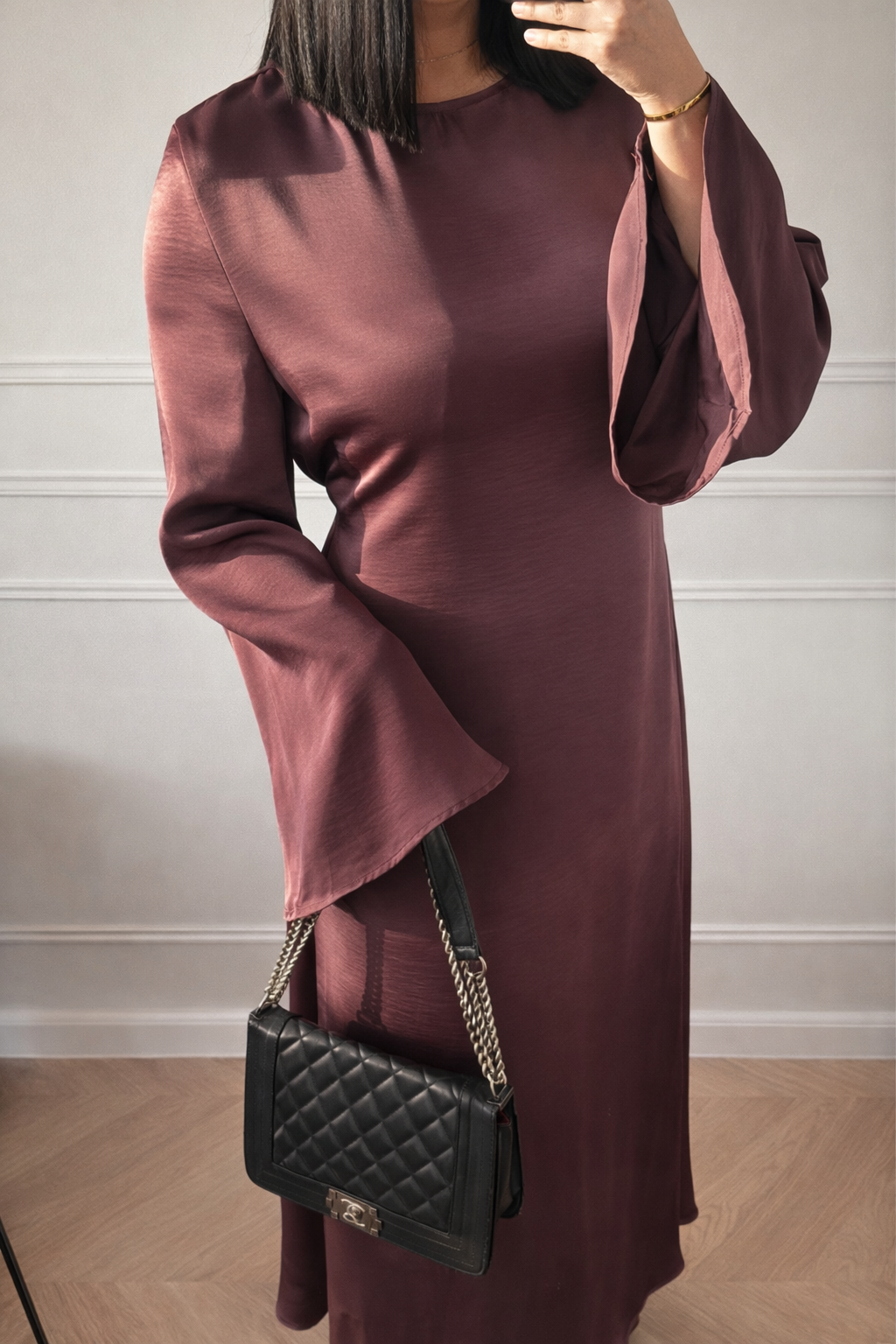 SHE | ROBE CAPE 2en1 AUBERGINE