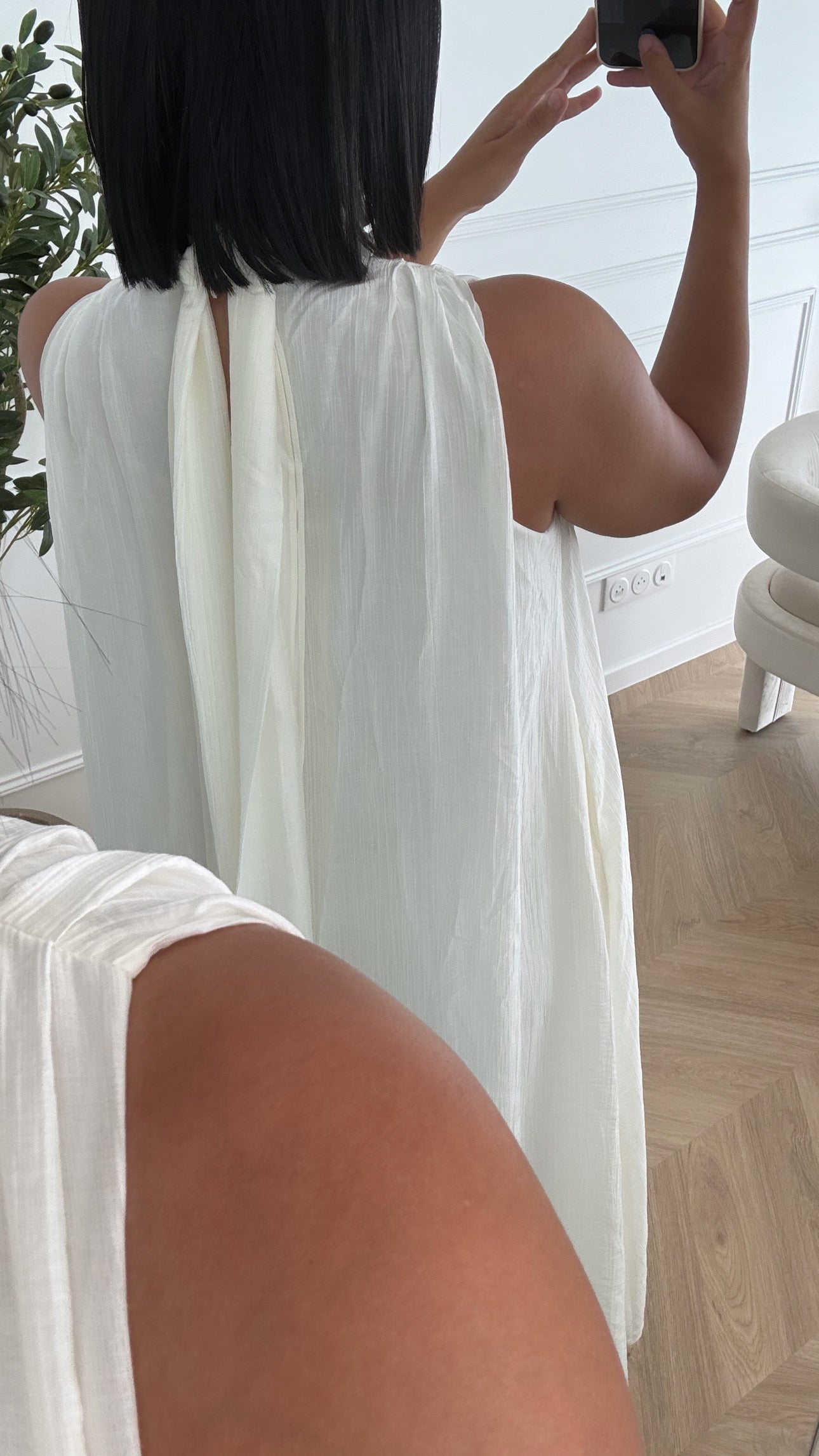CRE | ROBE LONGUE BLANCHE