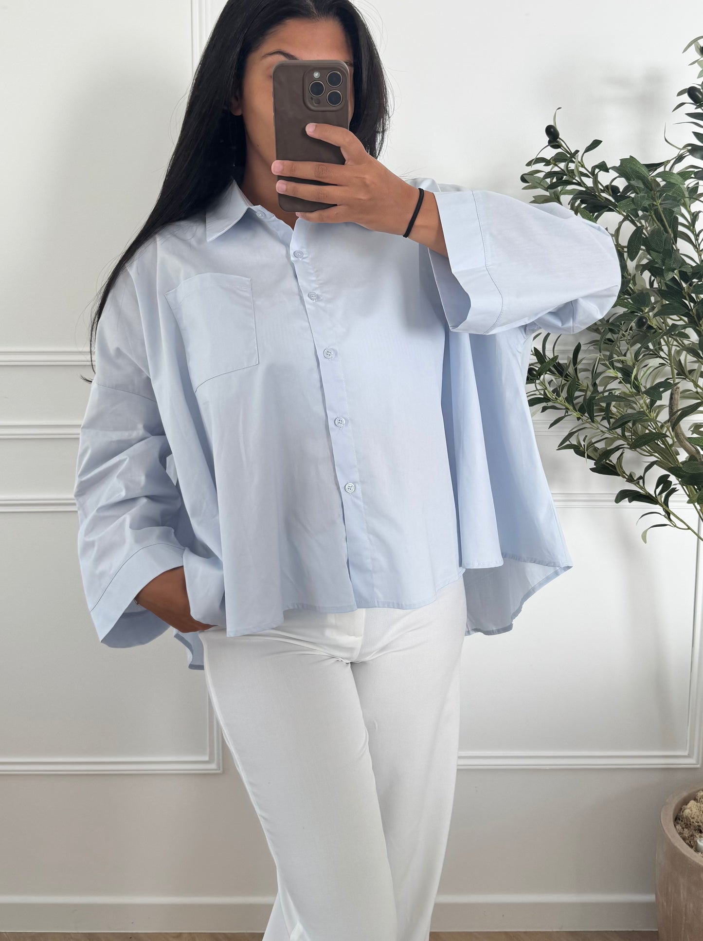 ESSENTIAL | CHEMISE BLEU