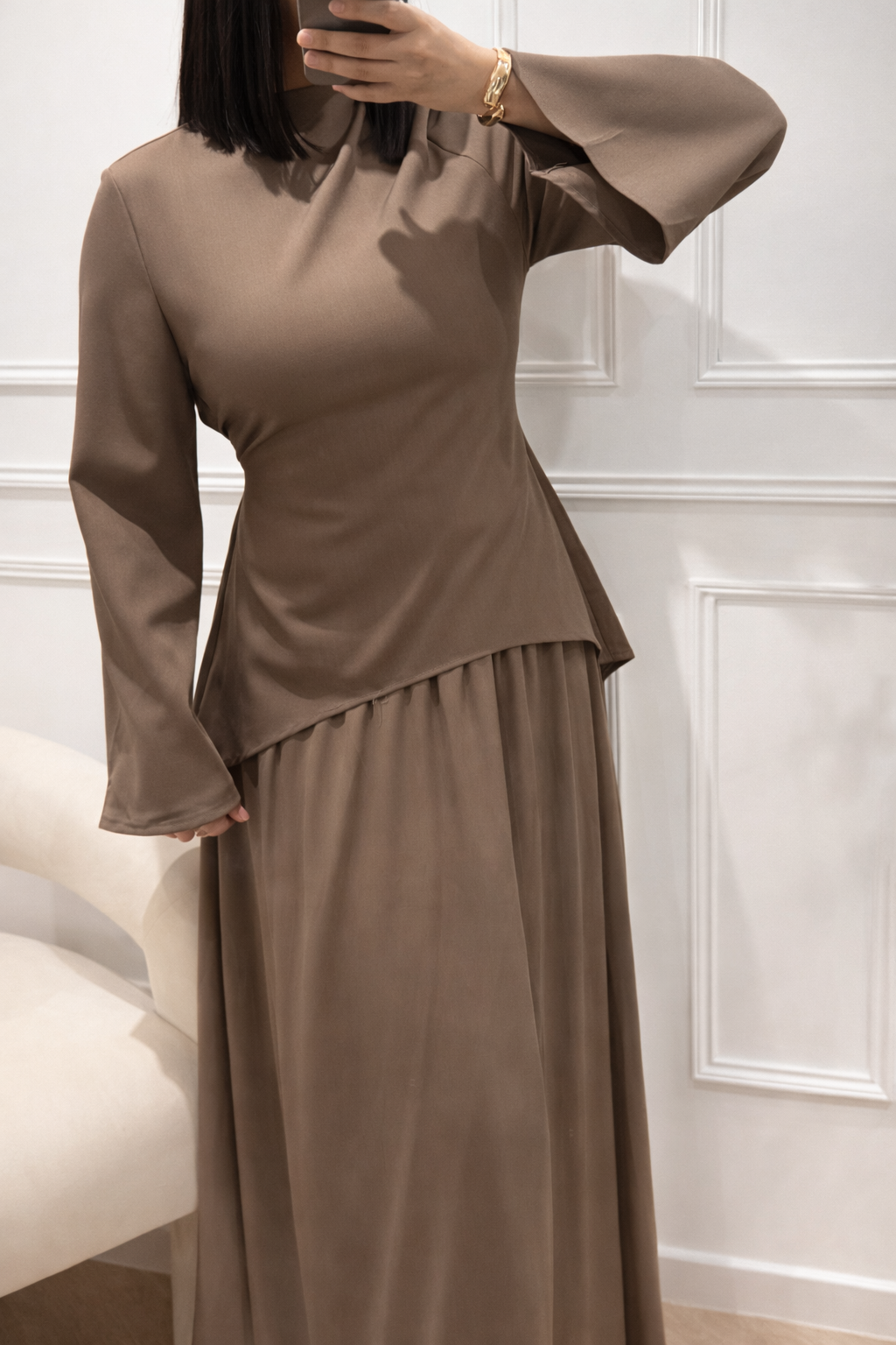 RAF | ENSEMBLE ASYMÉTRIQUE TAUPE