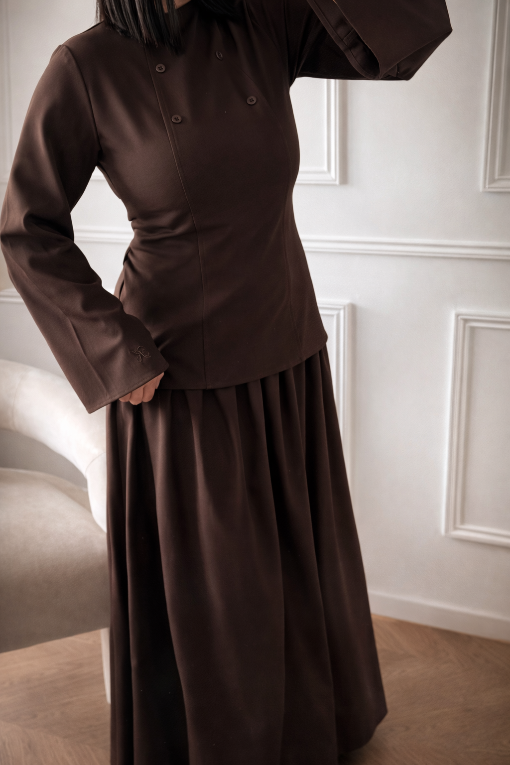 ELI | SET JUPE CHOCO