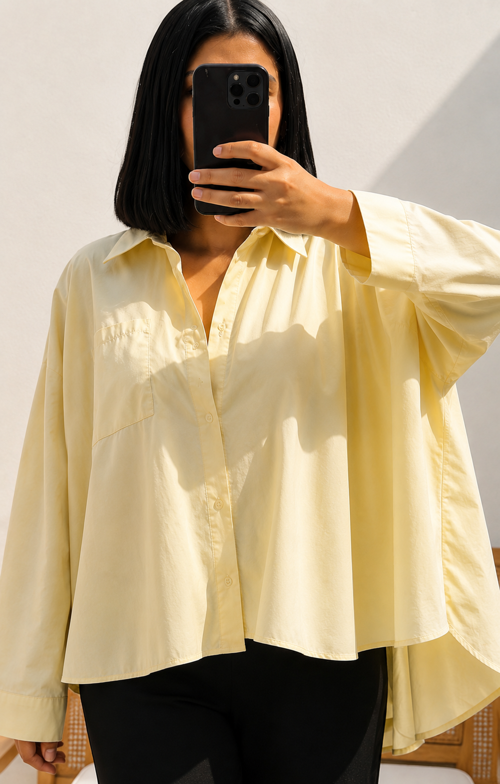 OVE | CHEMISE OVERSIZE JAUNE