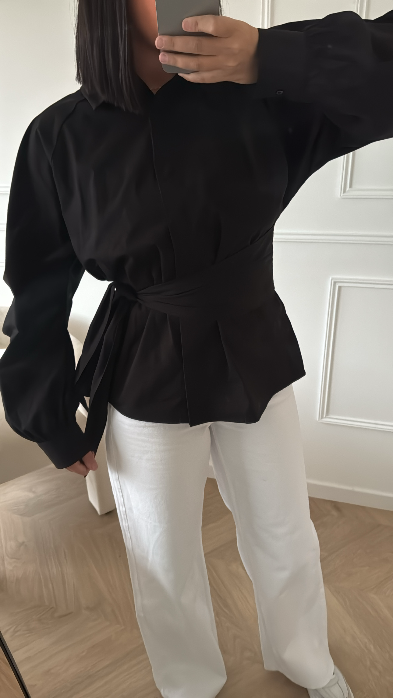 COT | CHEMISE NOUÉE NOIR