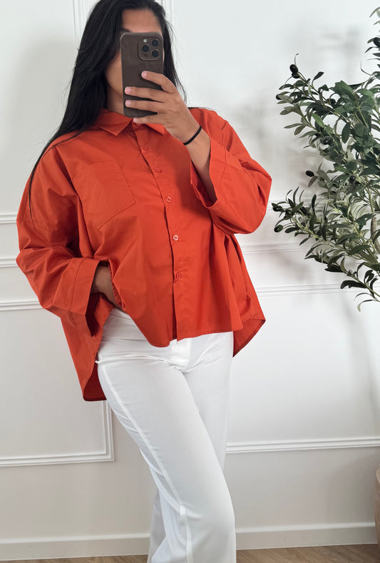 ESSENTIAL | CHEMISE ORANGE