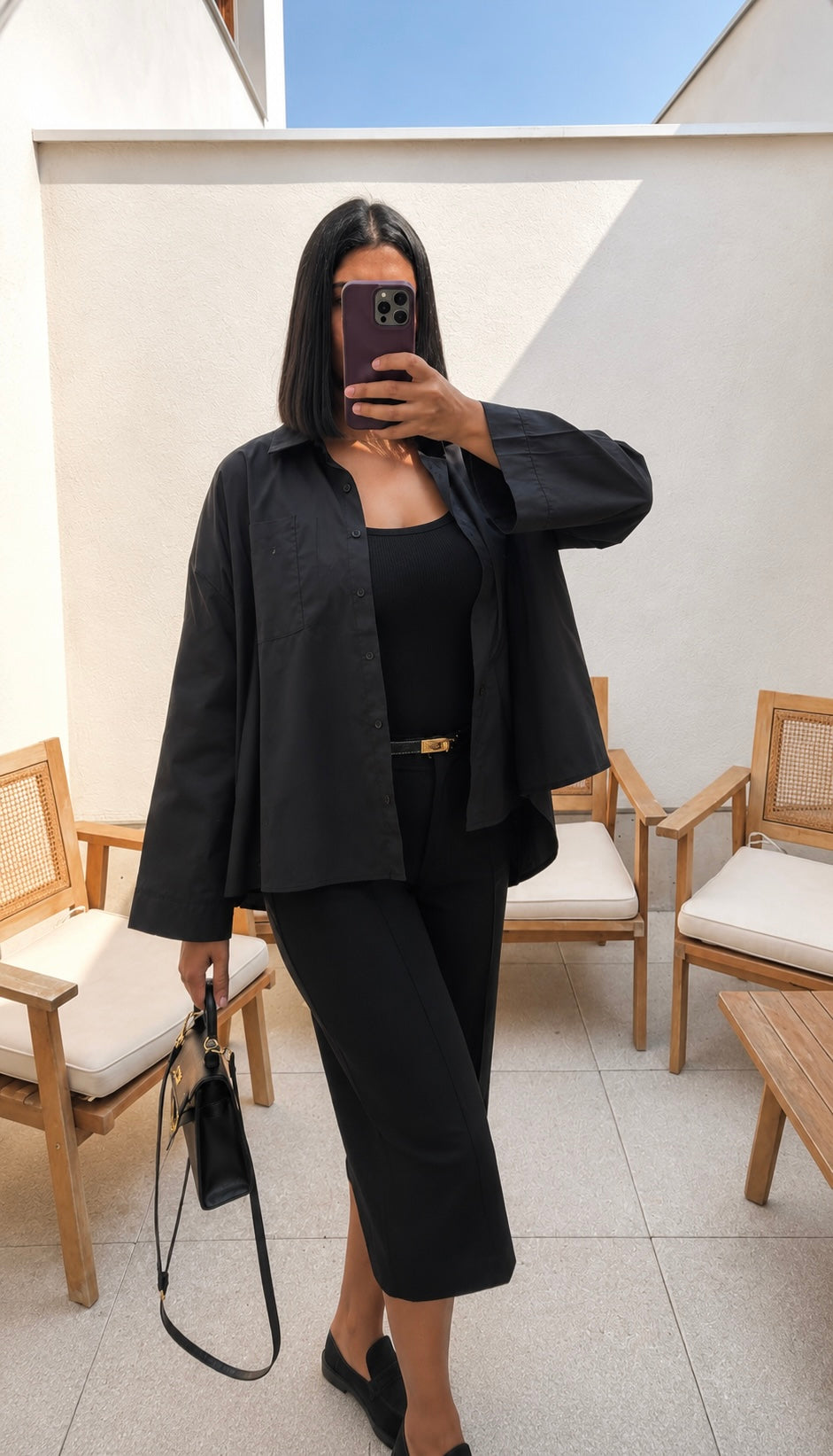 OVE | CHEMISE OVERSIZE NOIR
