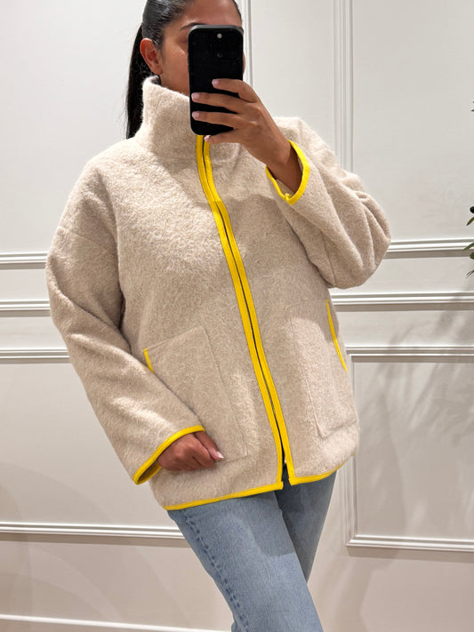 ZAR | GILET LONG BEIGE