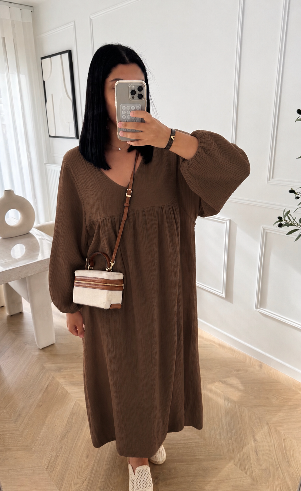GAZ | ROBE GAZ DE COTON CHOCO
