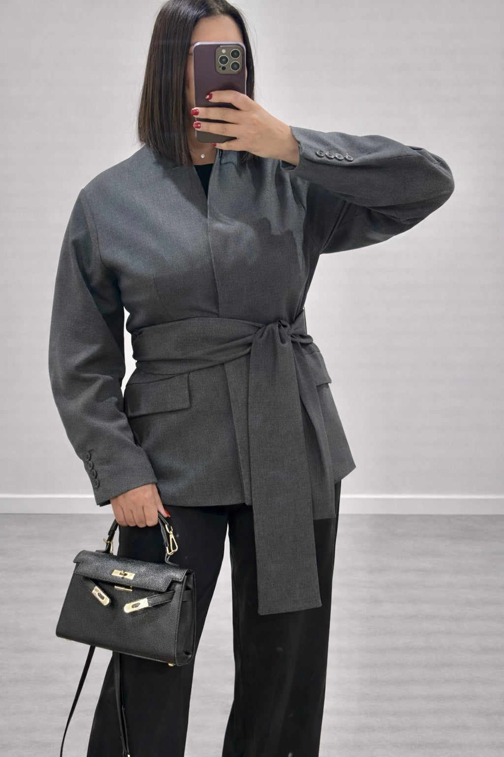 BLA | VESTE BLAZER GRIS