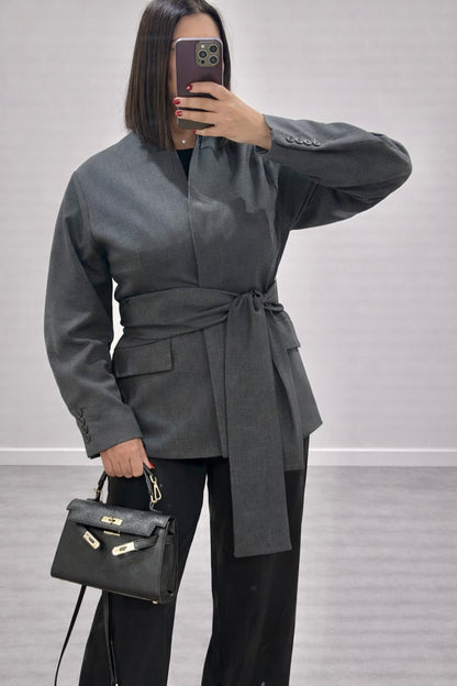 BLA | VESTE BLAZER GRIS