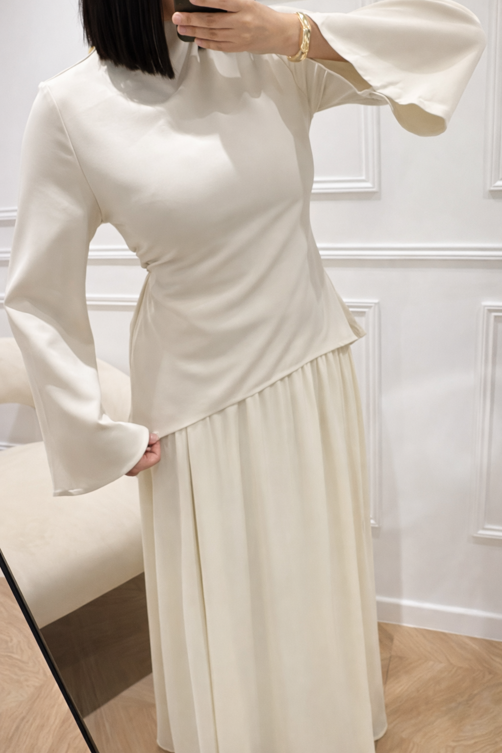 RAF | ENSEMBLE ASYMÉTRIQUE CRÈME