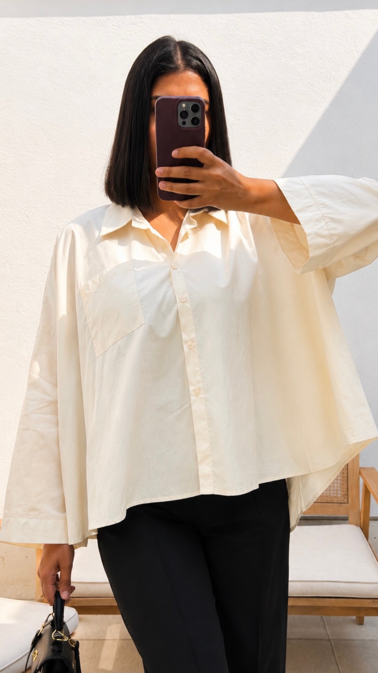 OVE | CHEMISE OVERSIZE CRÈME