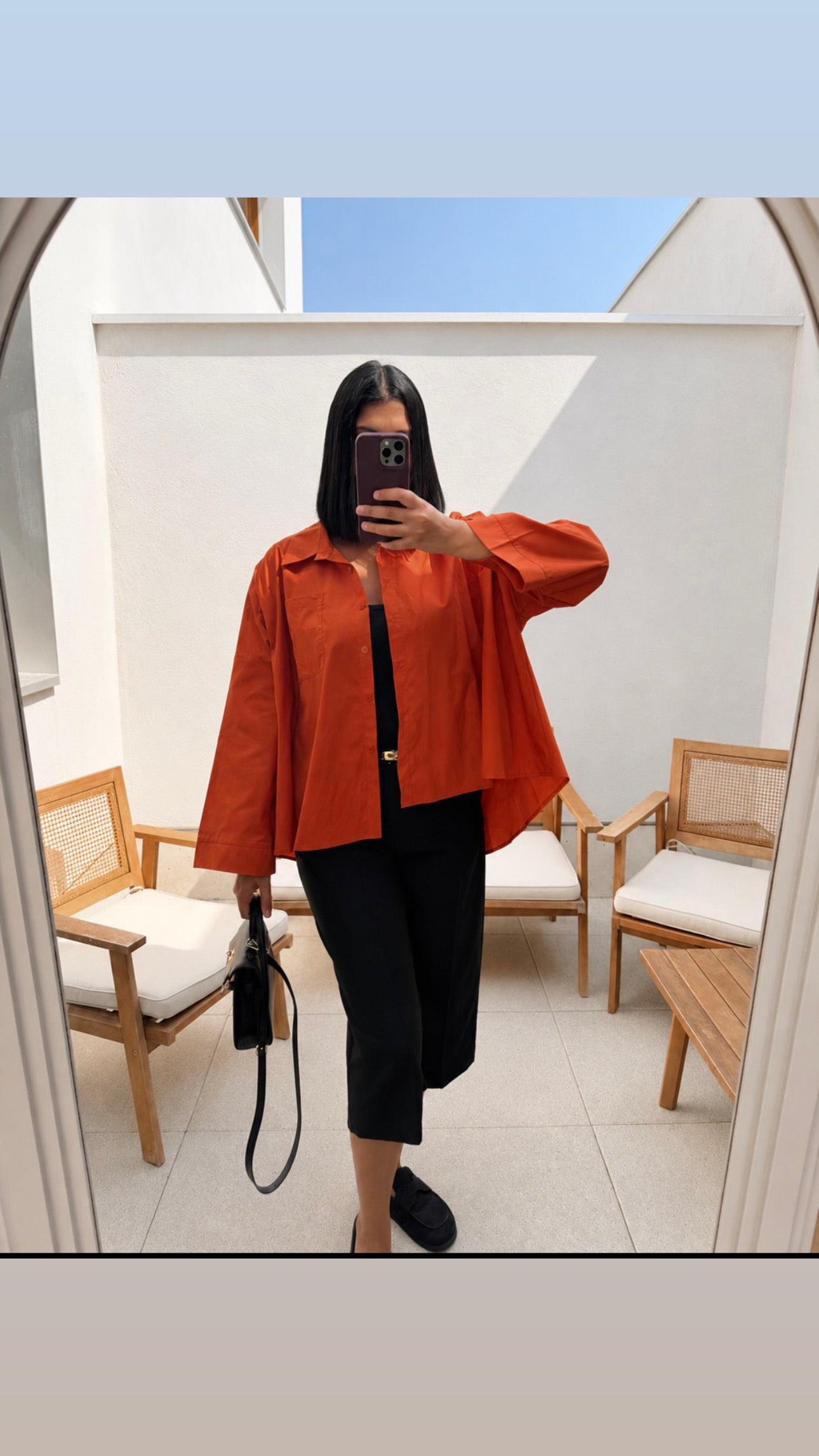 OVE | CHEMISE OVERSIZE TERRACOTA