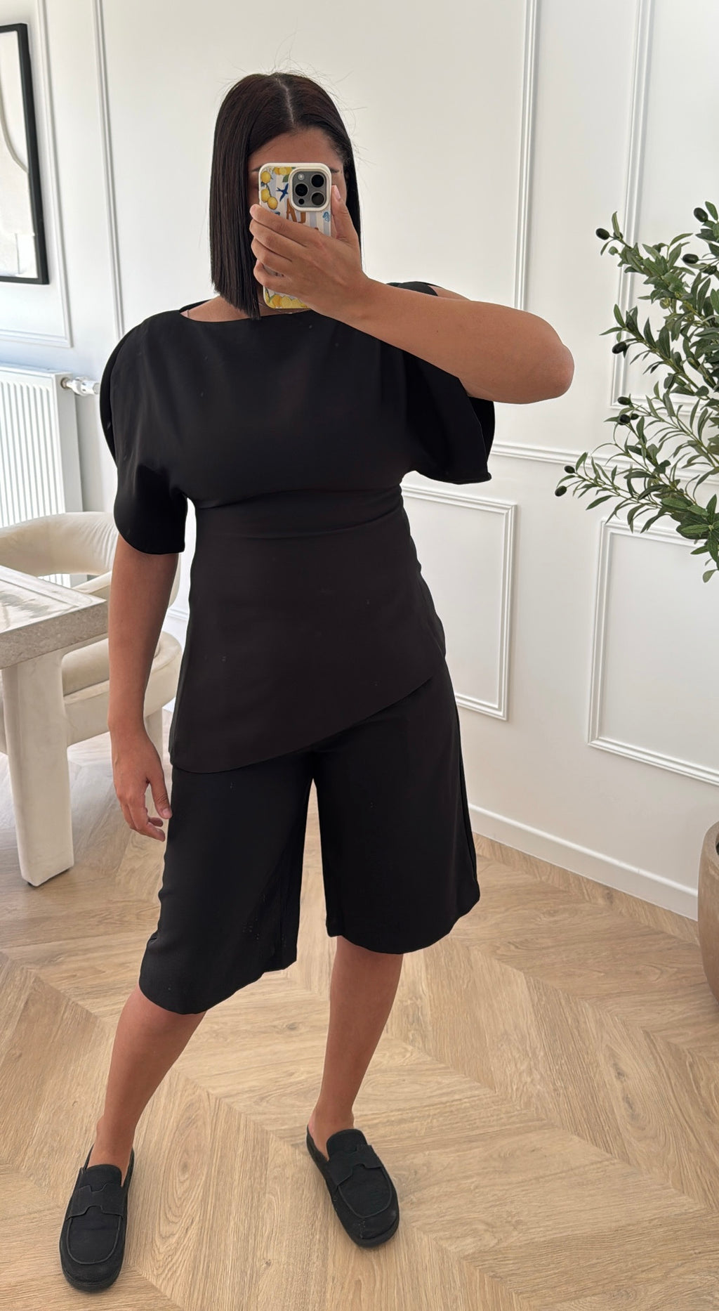 ASY | TOP ASYMÉTRIQUE NOIR