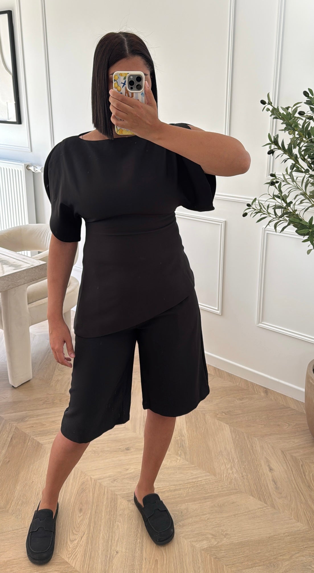 ASY | TOP ASYMÉTRIQUE NOIR