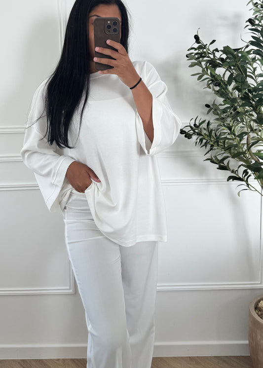 ESSENTIAL | SWEAT BASIC BLANC