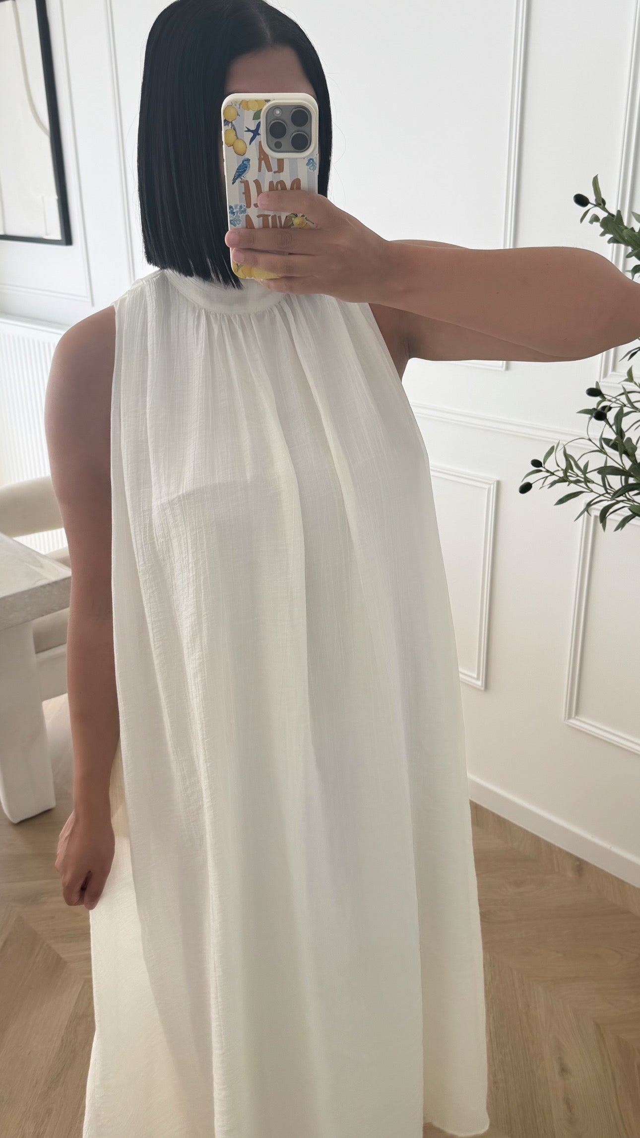 CRE | ROBE LONGUE BLANCHE