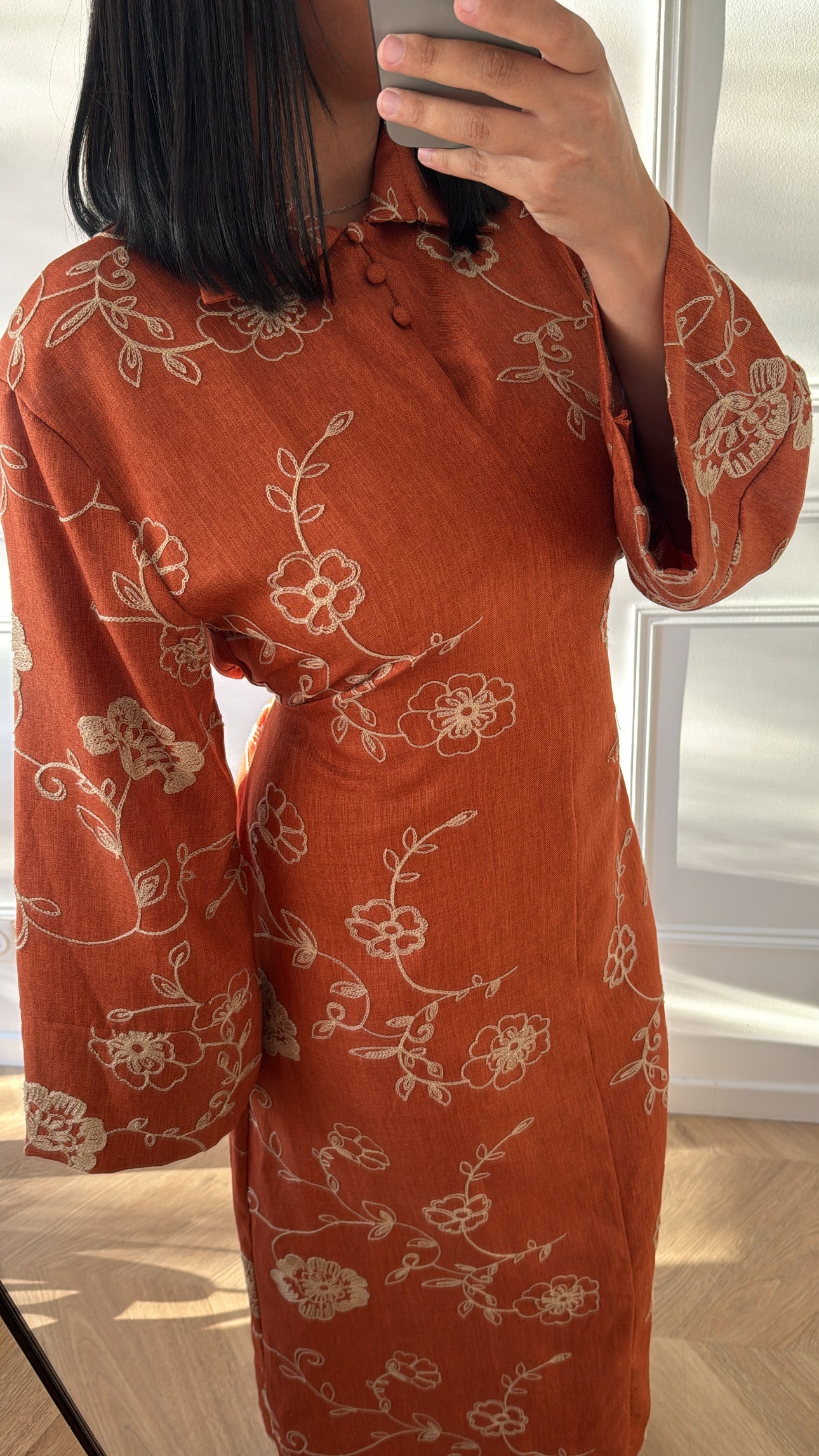 ILA | ROBE LONGUE ORANGE