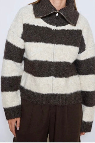 KNI | GILET-PULL CHOCO