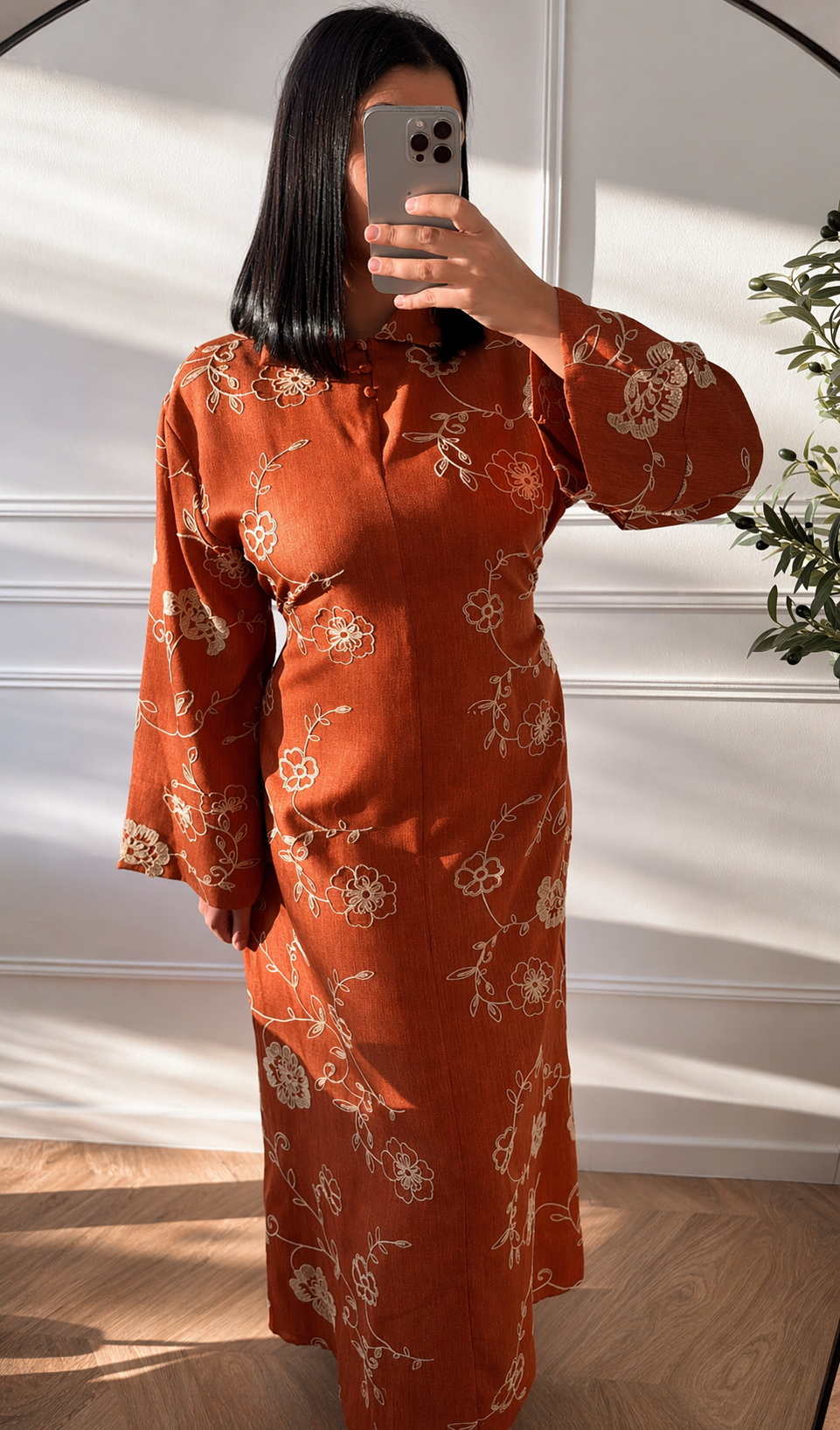 ILA | ROBE LONGUE ORANGE