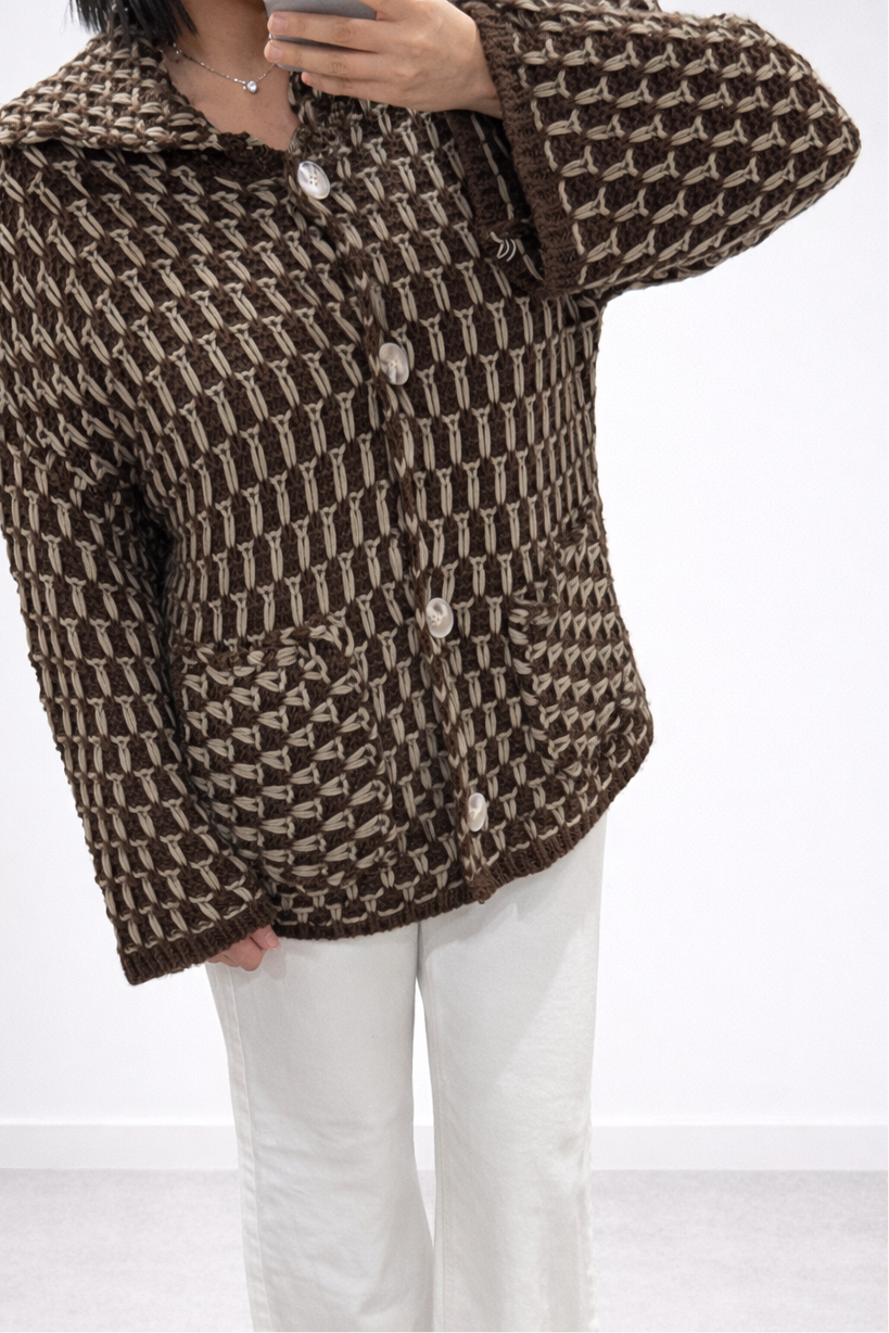 THE | GILET MAILLE CHOCO