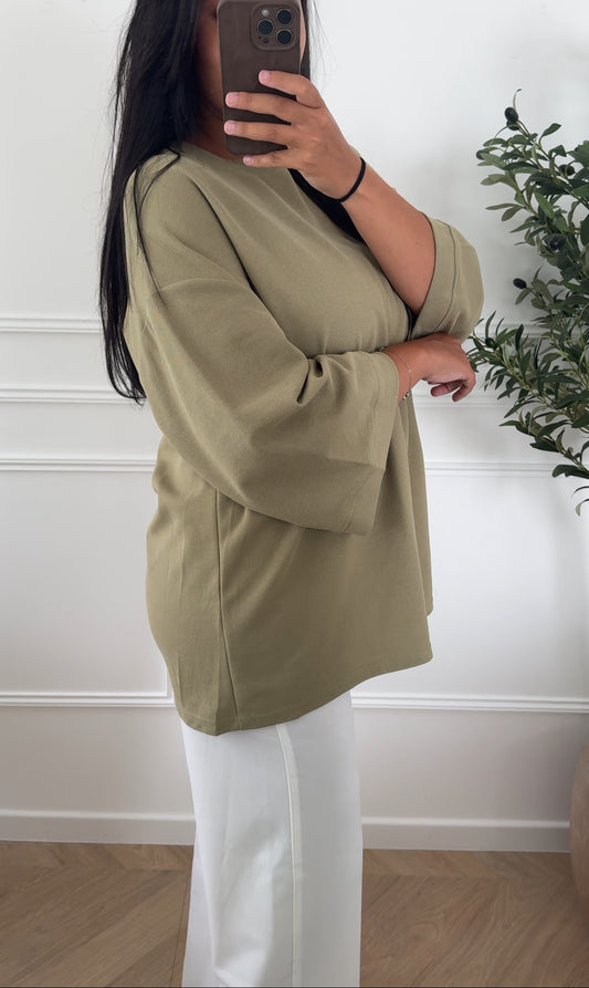 ESSENTIAL | SWEAT BASIC OLIVE